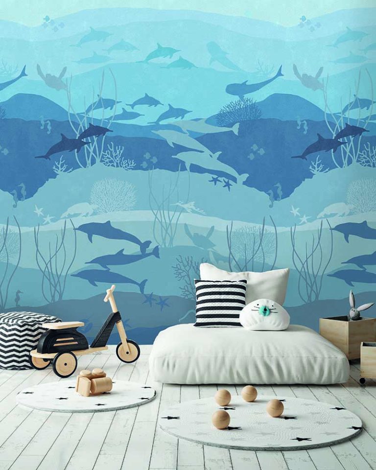 Kinderbehang Blue Eden