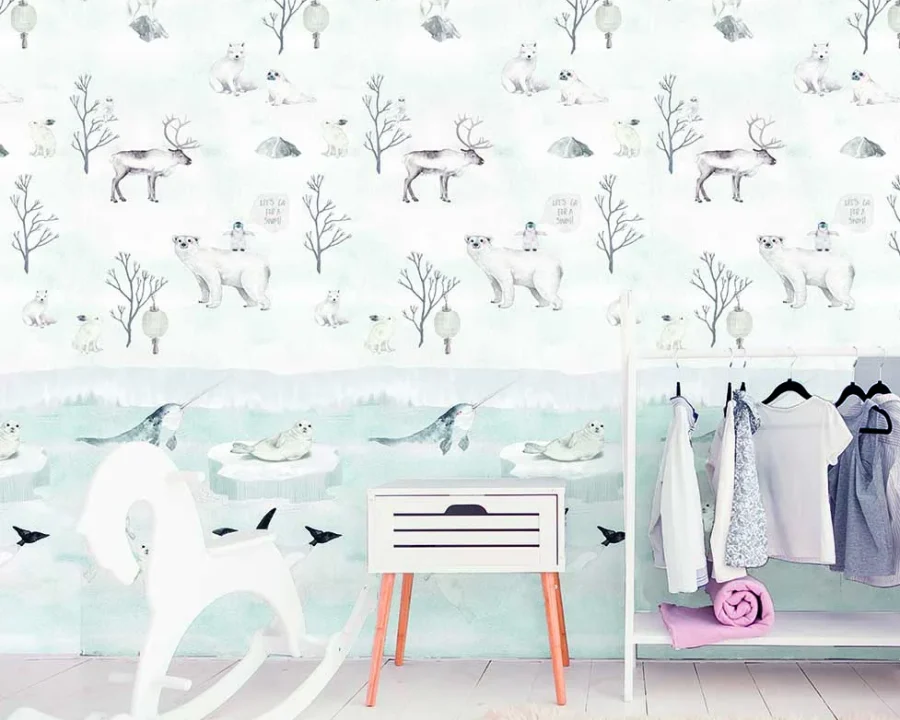 Kindertapete White Eden
