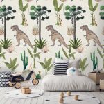 Kinderbehang Dino Parc, Green