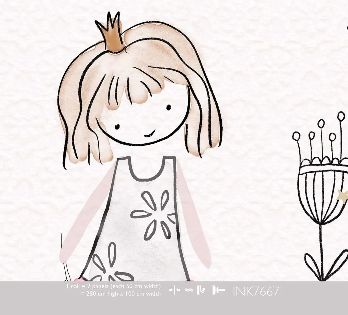 Kindertapete Fairytale Girl