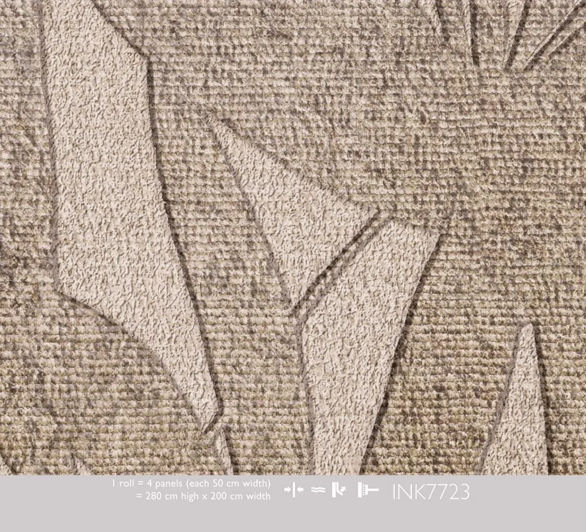 Flowing Leaves Beige - Behang