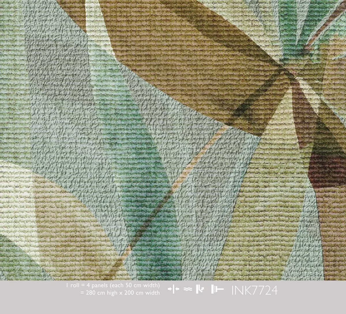 Flowing Leaves Multi - Behang