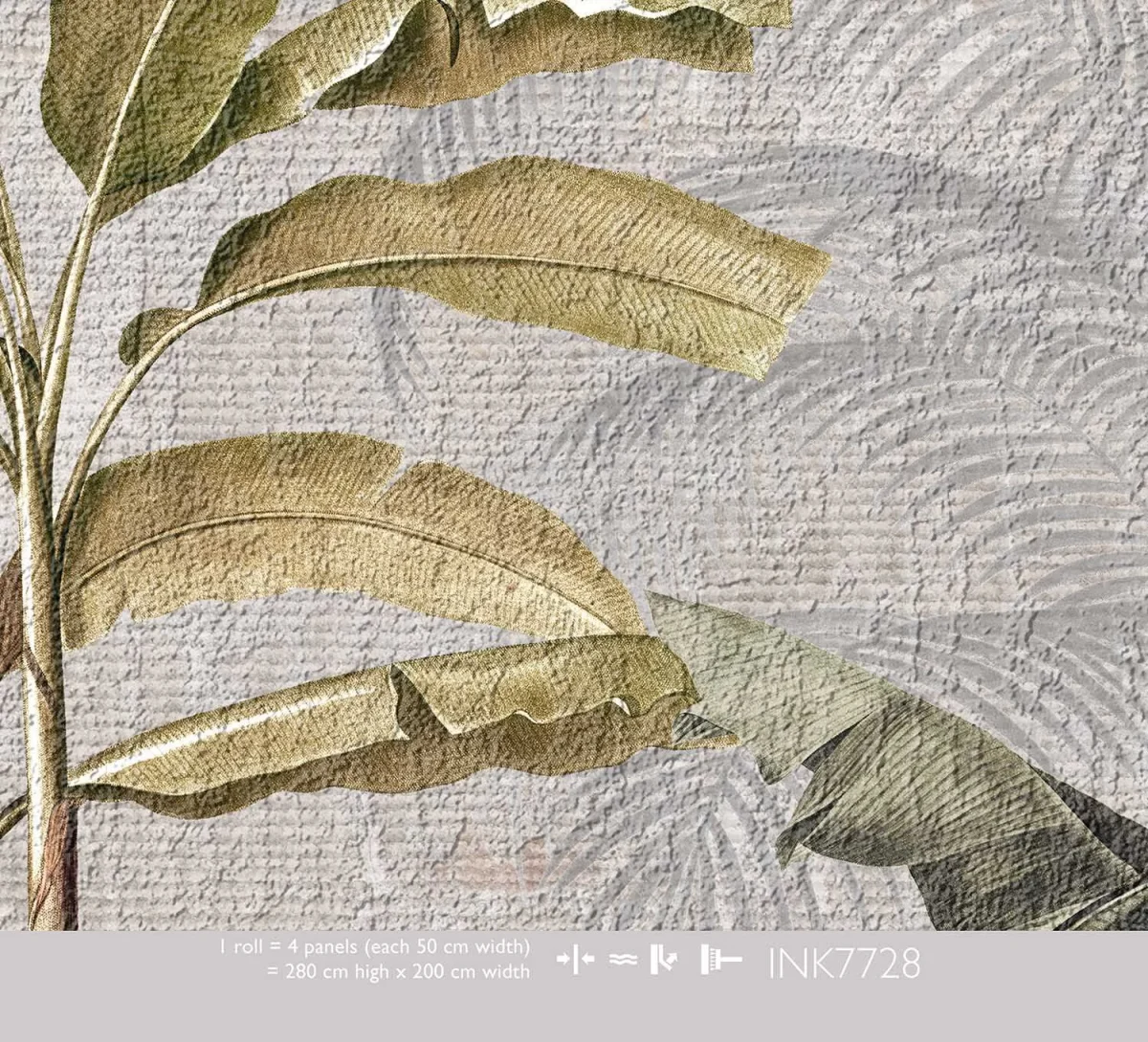 Palm Trees Gray - Behang
