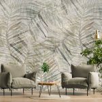 Palm Leaf Love Neutral - Behang