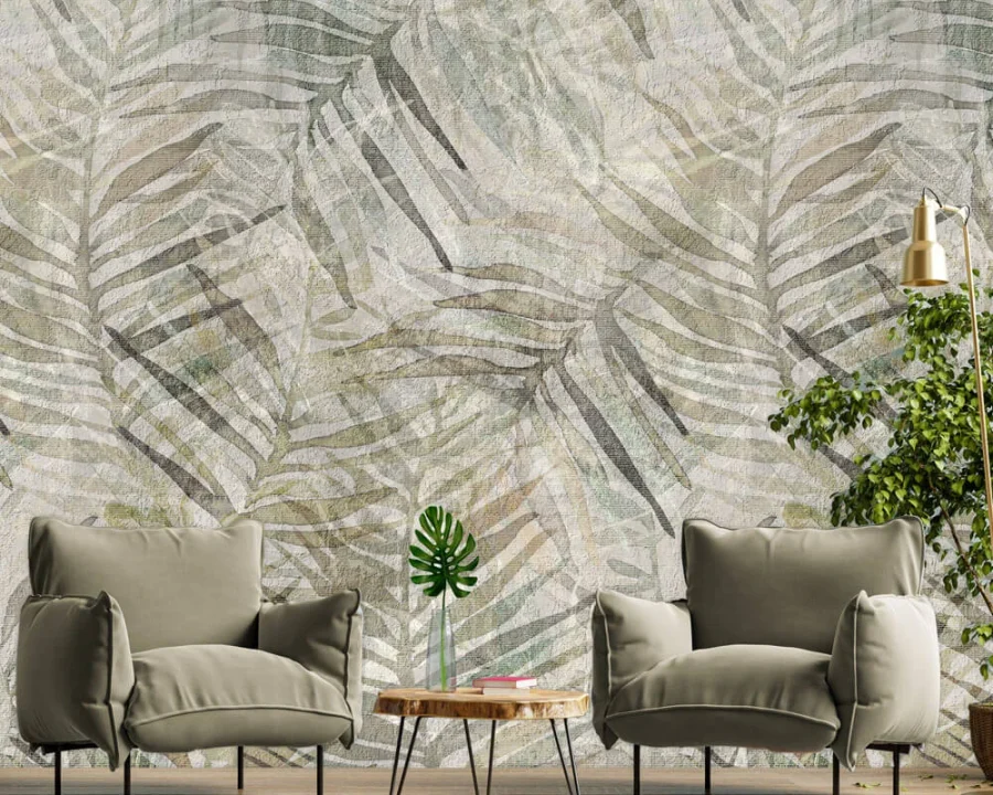 Palm Leaf Love Neutral - Tapete