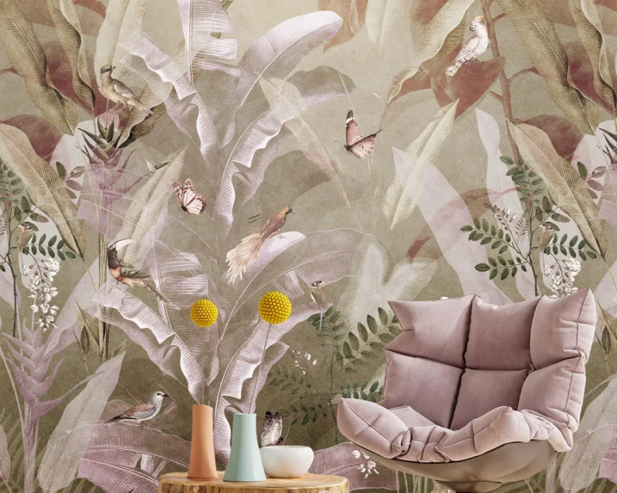 Surreal Forest Lilac - Tapete