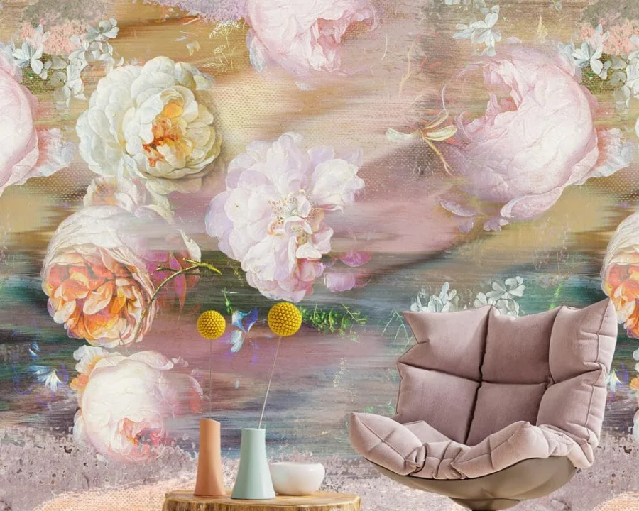 Glitch Museum Roses Lilac - Tapete