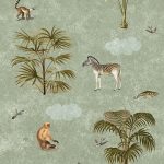 Kinderbehang het platte beeld per rol INK7801