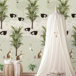 Kinderbehang het platte beeld per rol INK7803