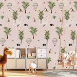 Kinderbehang het platte beeld per rol INK7806