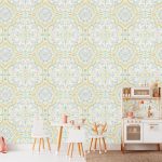 Kinderbehang het platte beeld per rol INK7808