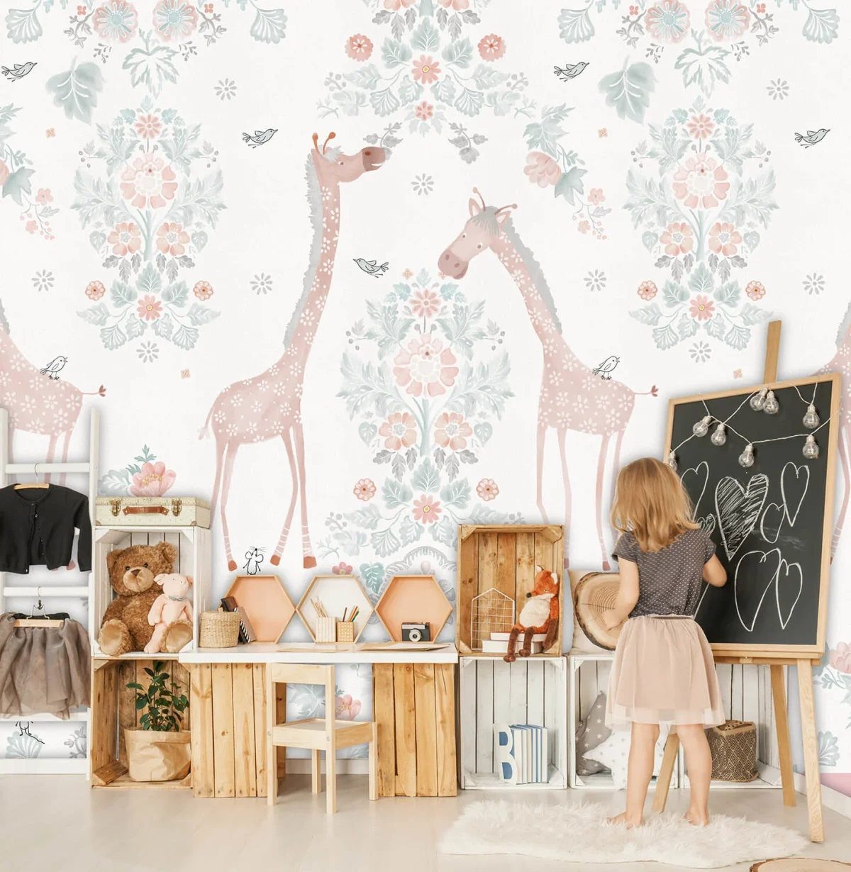 Kinderbehang het platte beeld per rol INK7811