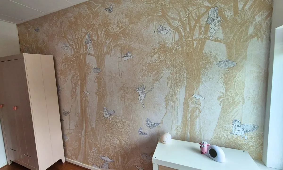 Kinderbehang INK7813 op de slaapkamer bij een klant