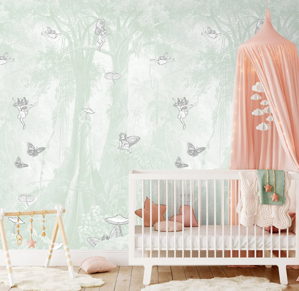 Kinderbehang het platte beeld per rol INK7814