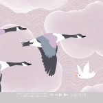 Kinderbehang het platte beeld per rol INK7819