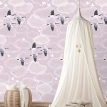 Kinderbehang het platte beeld per rol INK7819