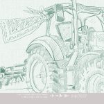 Kinderbehang het platte beeld per rol INK7837