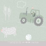 Kinderbehang het platte beeld per rol INK7838