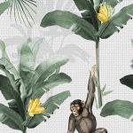 Kinderbehang het platte beeld per rol INK7840