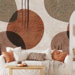 INK7853 - Behang op de muur met bijpassende bank