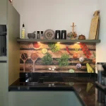Küchenrückwand Hout met kruiden DW4412