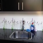 Keukenwand met print - Kalmerend Lavendel