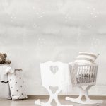 Kinderbehang Stars, Gray