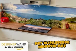 Crédence avec plage et côte