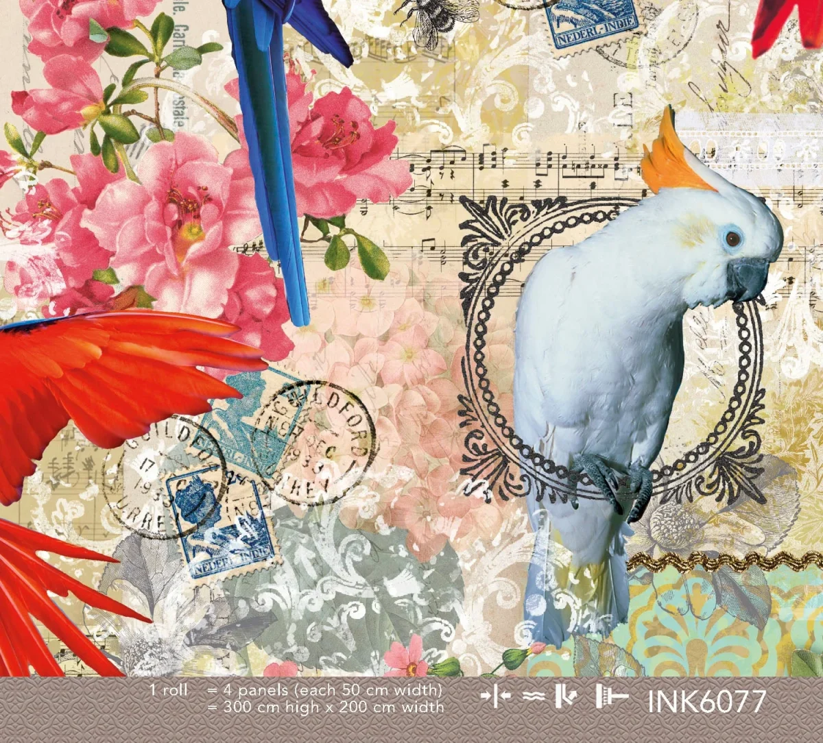 Parroty - Colour Choc Behang