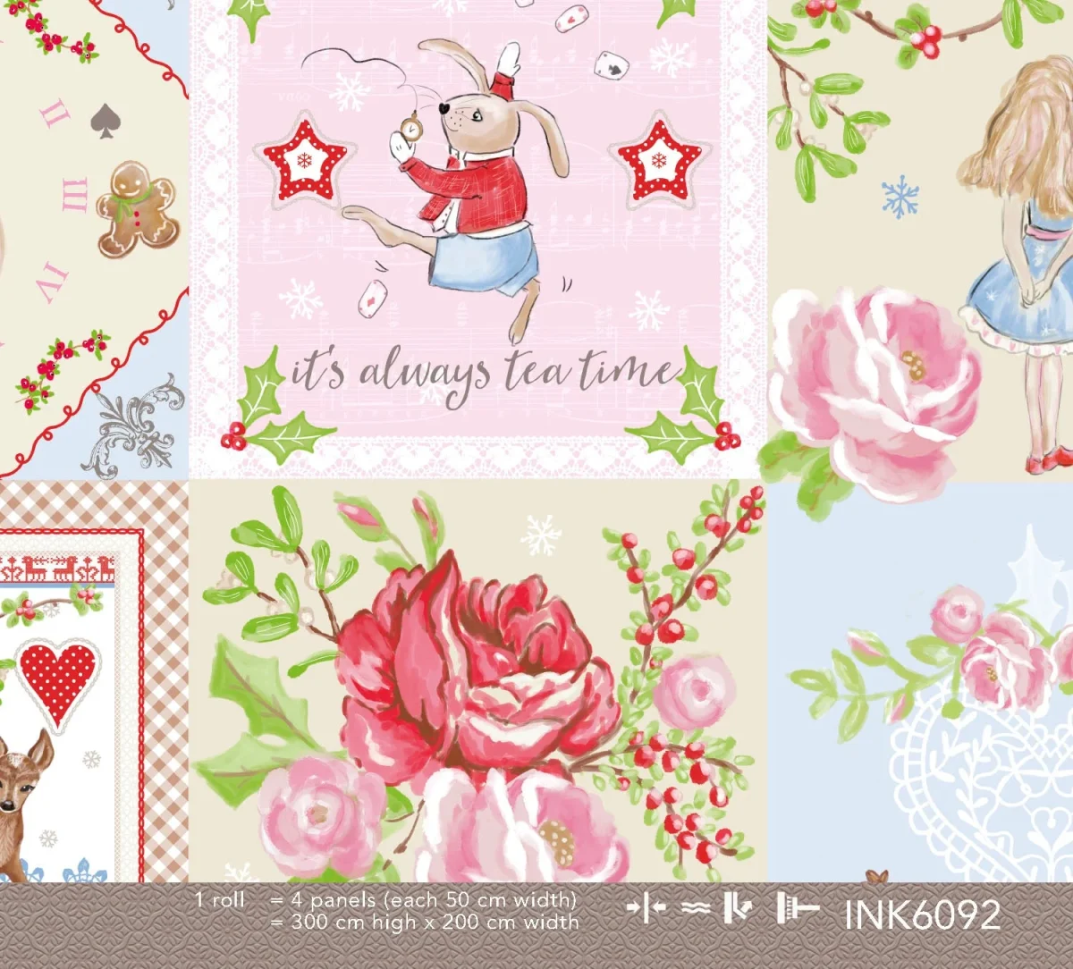 Alice Patch - Colour Choc Behang