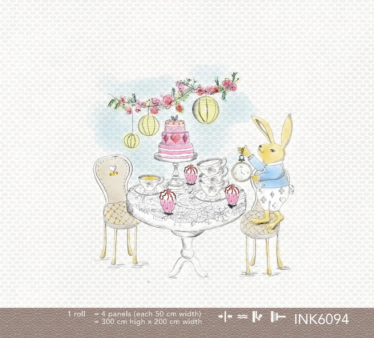 Pink Alice - Colour Choc Behang