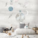 Kinderbehang Too The MooooN (Gray)