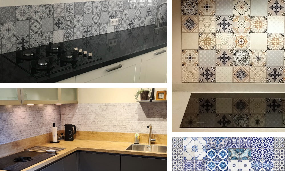 Portugese Tegels in verschillende keukens, mede mogelijk gemaakt door Designerwand.