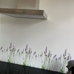 Keukenwand met print - Kalmerend Lavendel