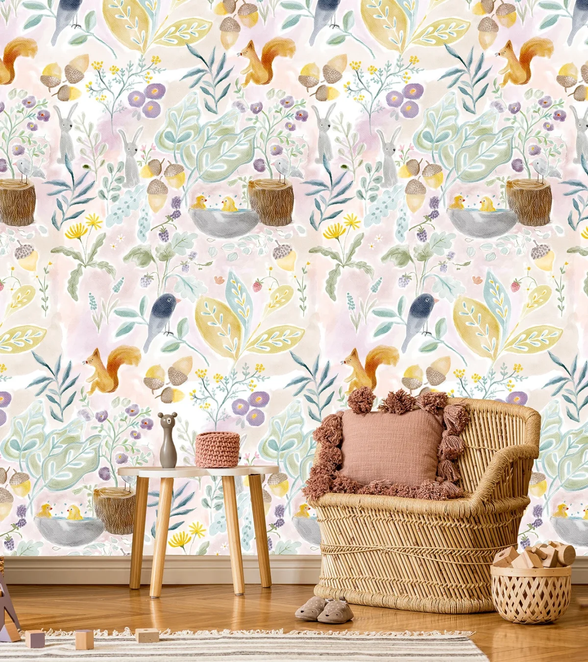 Sweet Garden warm - Papier peint enfant Olive & Noah