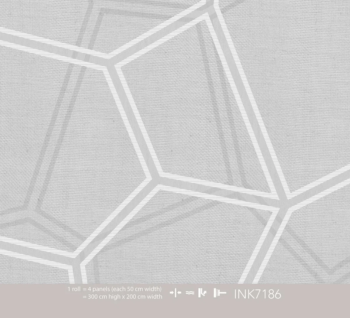 Papier peint Timeless - Honeycomb Grey