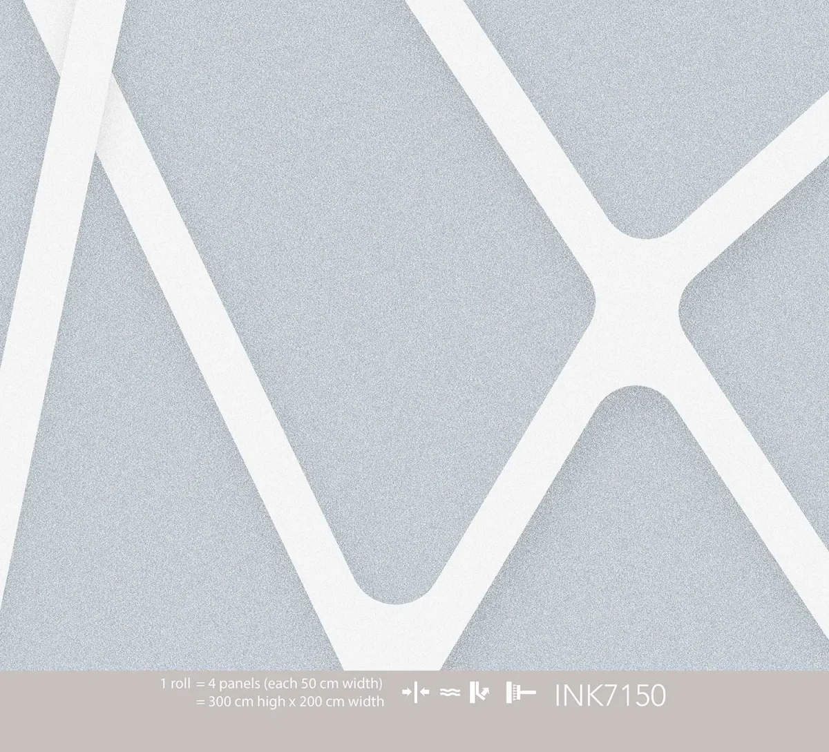 Papier peint Timeless - Mikado Bleu