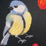 Textielposter: Konijntjes, bloemen en vlinders