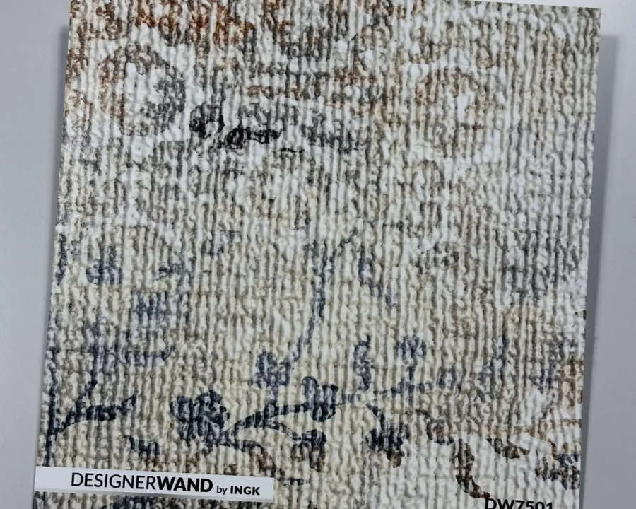 Échantillon de la crédence texture botanique florale DW7501 au format 20×20 cm