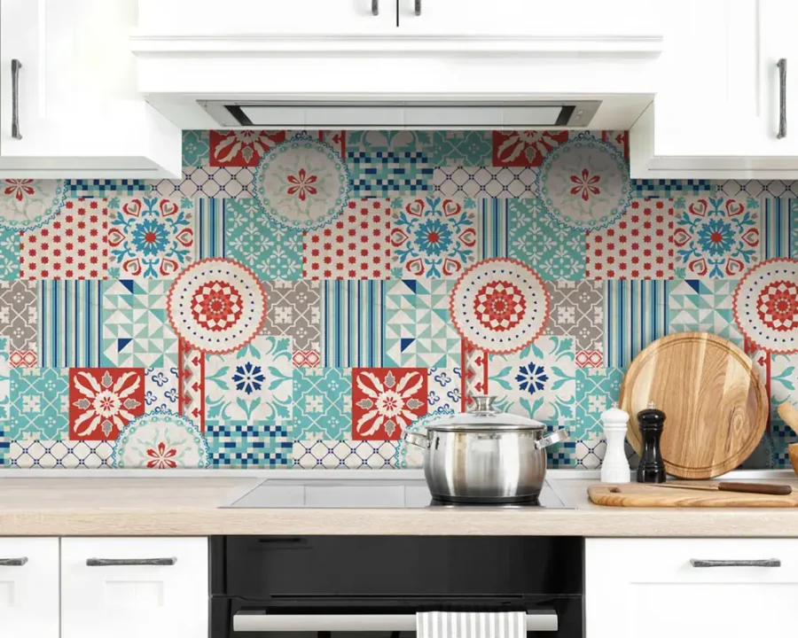 Pattern print backsplash DW7629 for kitchen