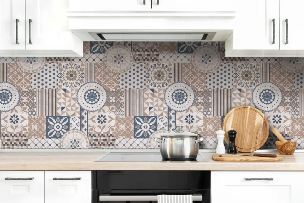 Crédence à rayures DW7634 pour cuisine