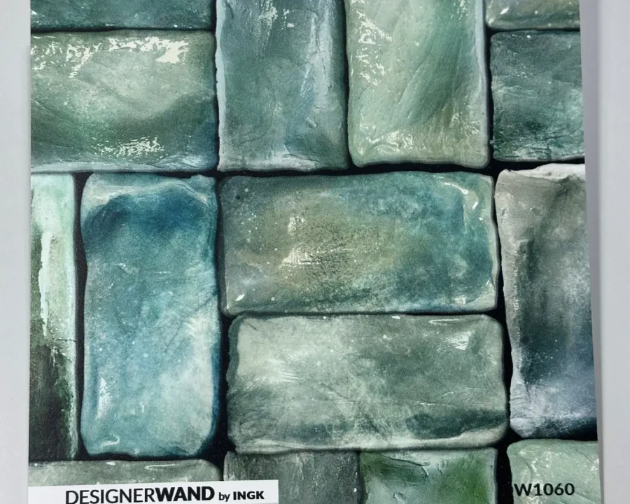 Staaltje 20x20 cm van Groene Mozaiektegel spatwand DW1060 in turquoise en smaragdgroen