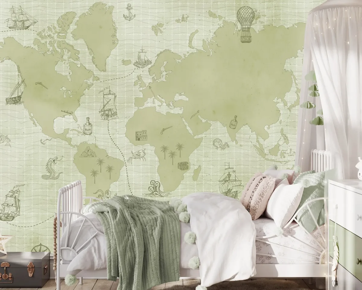 Sam & Luca - Pirate’s Map green