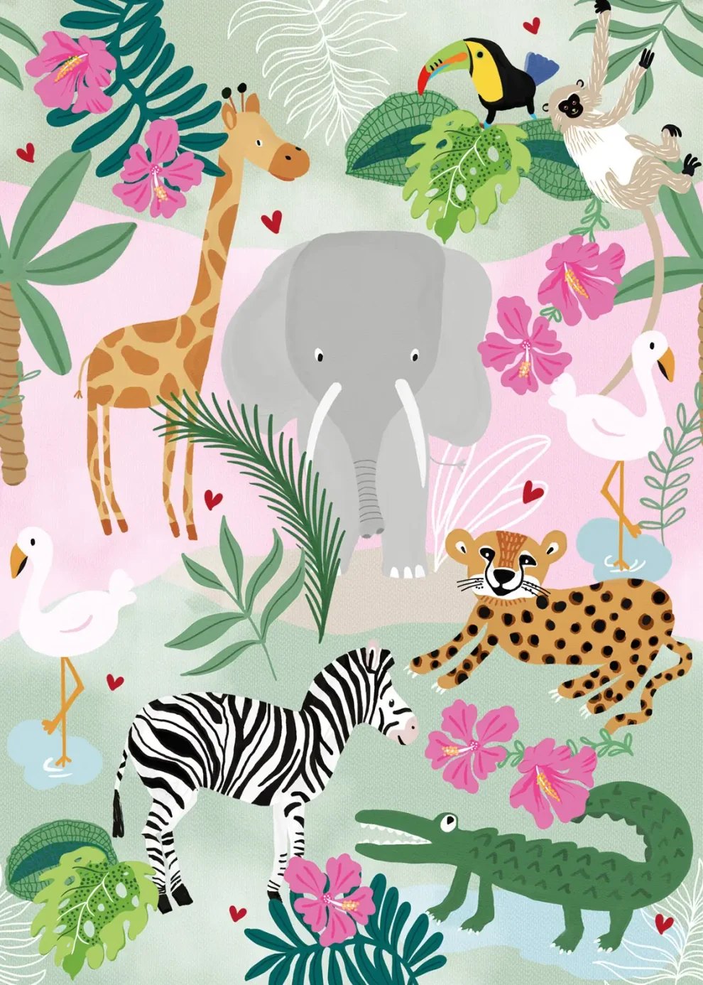 Sam & Luca - Sunny Safari pink