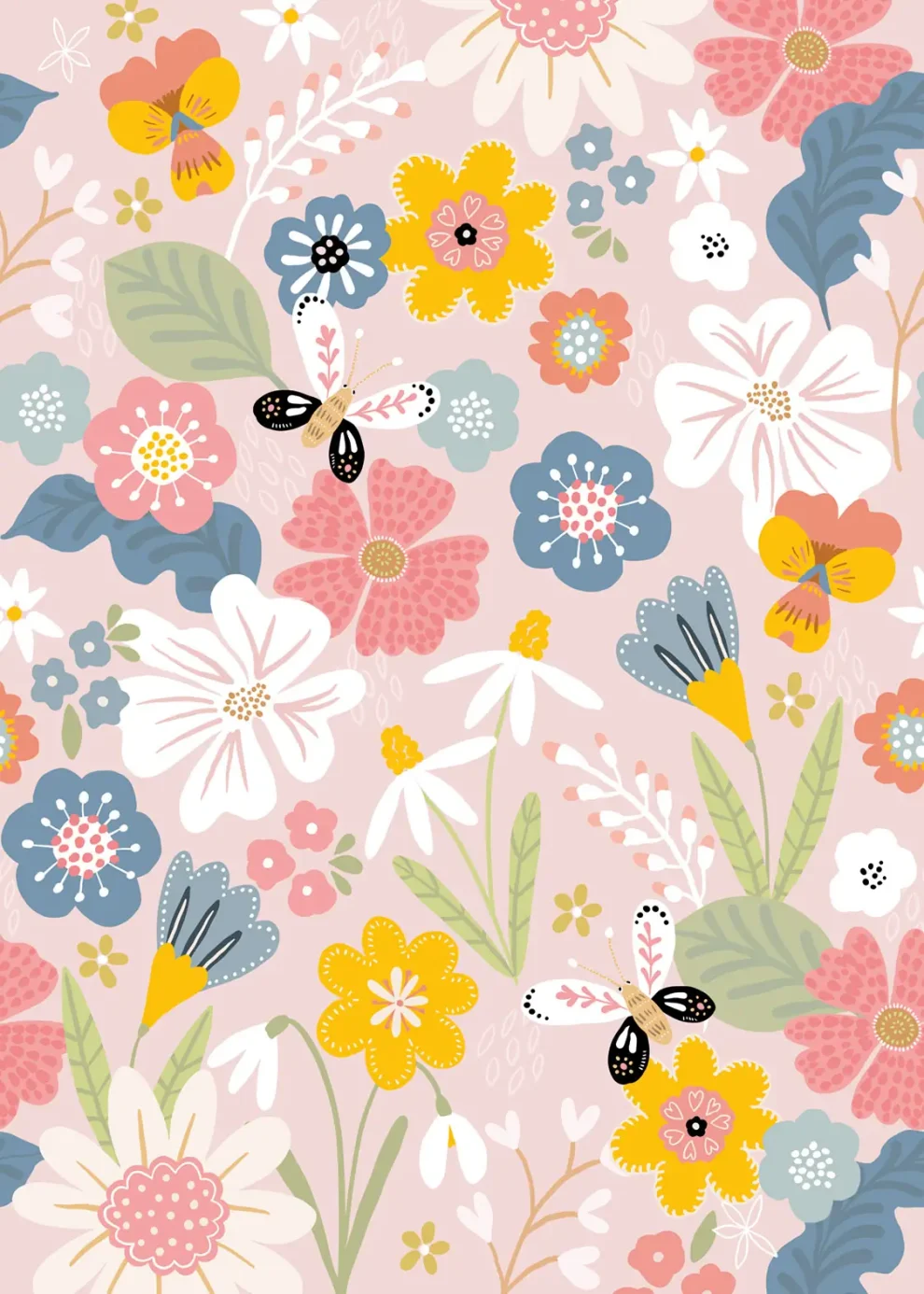 Sam & Luca - Summer Flowers pink