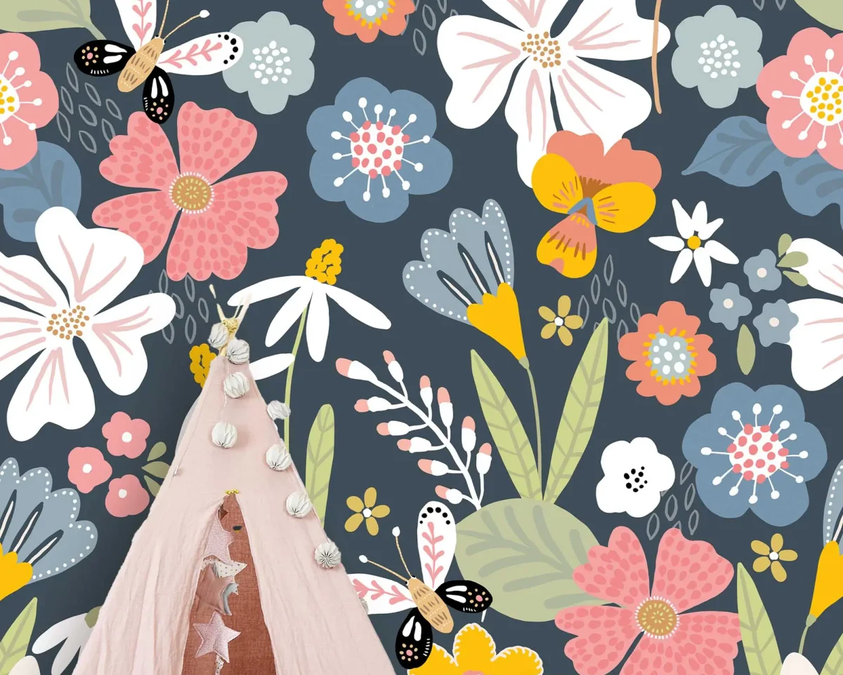 Sam & Luca - Summer Flowers blue