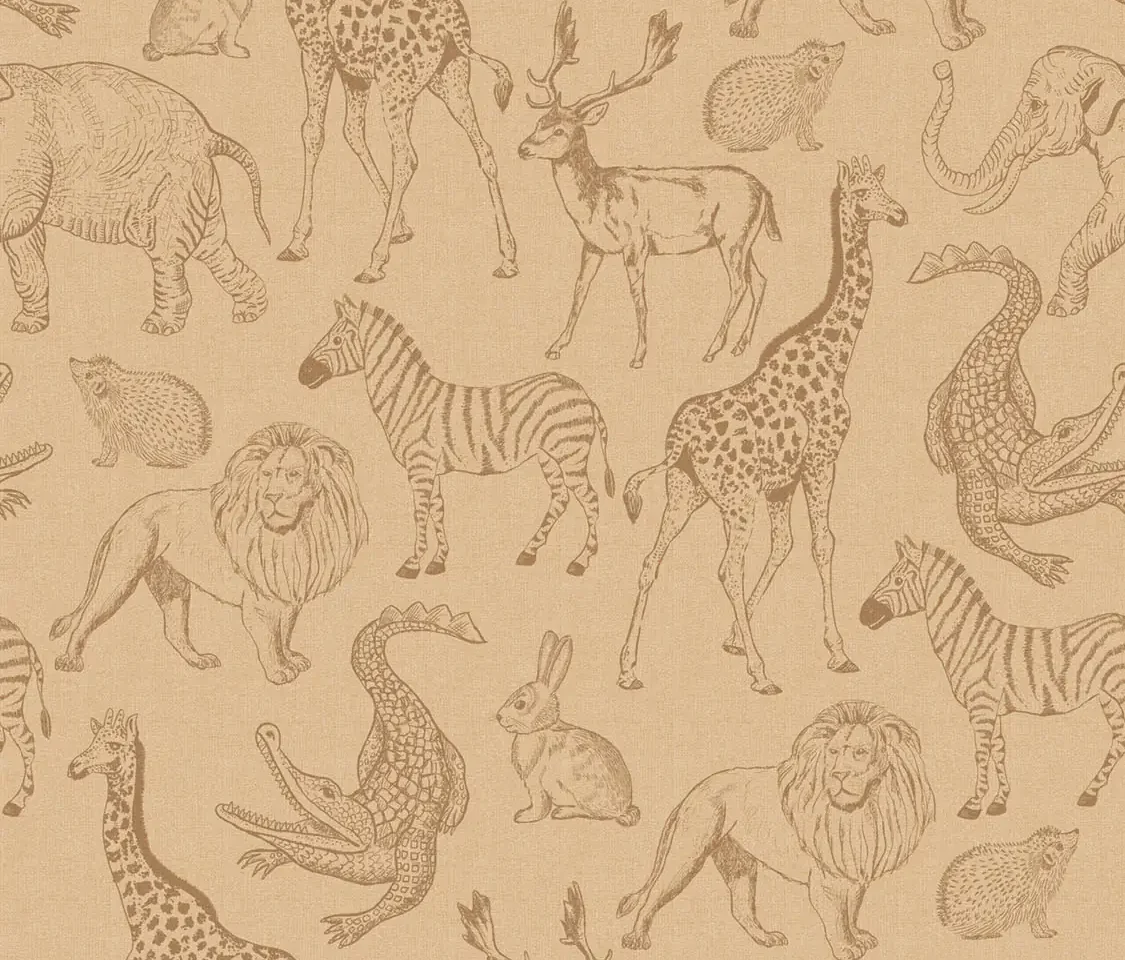 Sam & Luca - Life is a Zoo yellow-beige