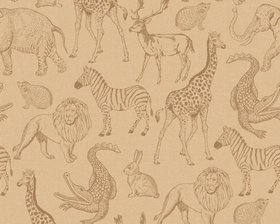 Sam & Luca - Life is a Zoo yellow-beige