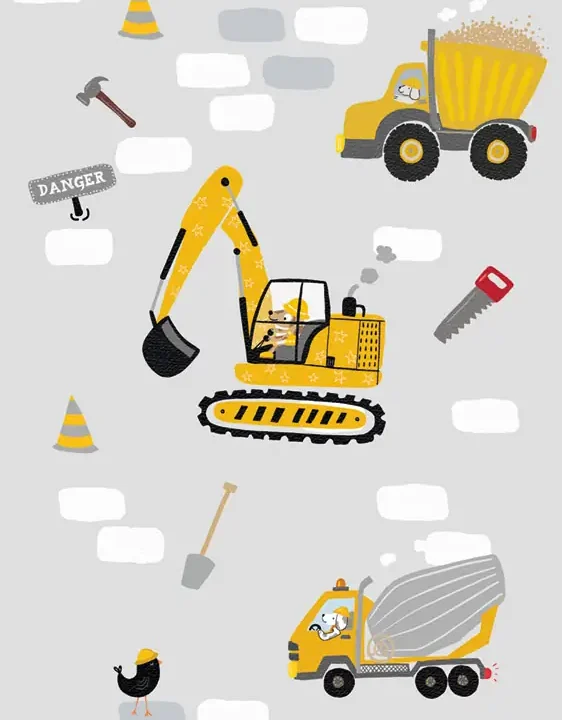 Sam & Luca - Digger Dig Cranes uni light