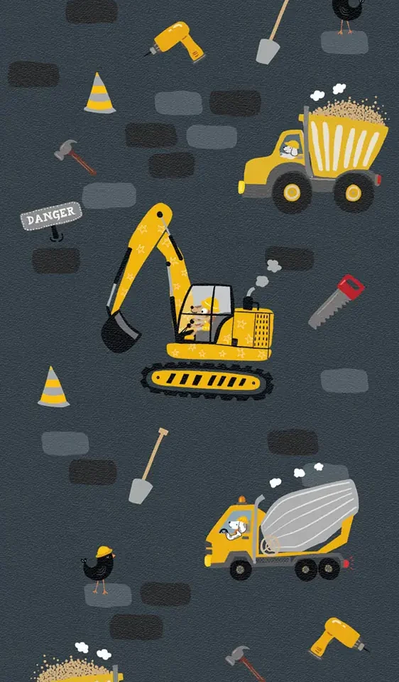 Sam & Luca - Digger Dig Cranes uni dark